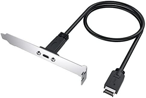 USB kabelis Graugear Graugear USB-E auf USB-C Erweiterungskabel, inkl PCI-Halterung