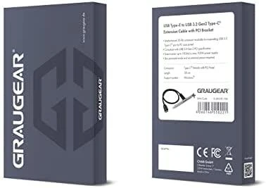 Graugear Graugear USB-E auf USB-C Erweiterungskabel, inkl PCI-Halterung