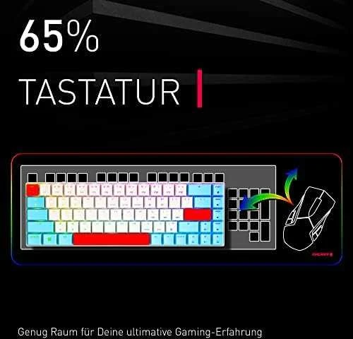 CHR CHERRY MX-LP 2.1 Compact Belaidė klaviatūra Žaidimams RD belaidis ryšys + „Bluetooth“ QWERTZ Vokiečių Juoda