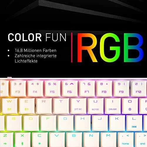 CHR CHERRY MX-LP 2.1 Compact Belaidė klaviatūra Žaidimams RD belaidis ryšys + „Bluetooth“ QWERTZ Vokiečių Juoda