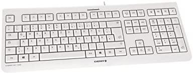 Klaviatūra CHERRY KC 1000 FR išdėstymas, šviesiai pilka