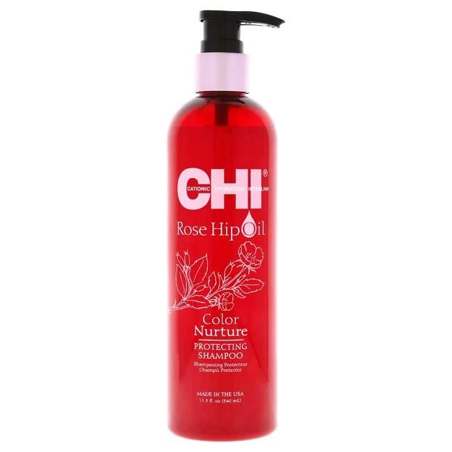 Farouk Systems Dažytų plaukų šampūnas CHI Rose Hip Oil Šampūnas 340ml