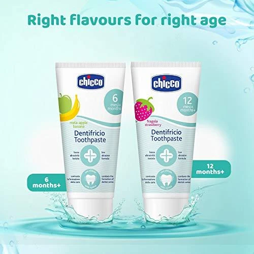 CHICCO dantų pasta braškių skonio 12m+ 50ml