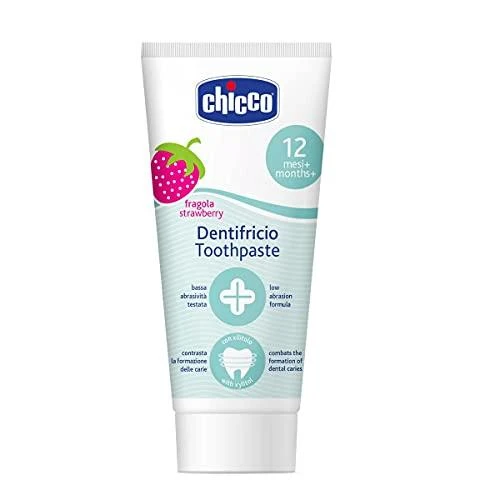 CHICCO dantų pasta braškių skonio 12m+ 50ml