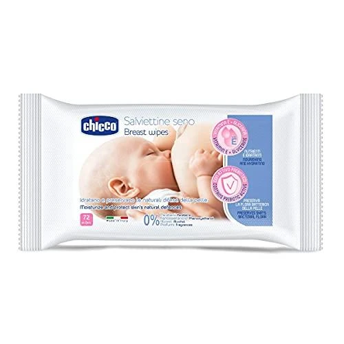 CHICCO servetėlės krūtinės higienai, 72 vnt, 0+.