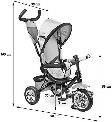 Triratukas Toyz Timmy mėlynas 0325