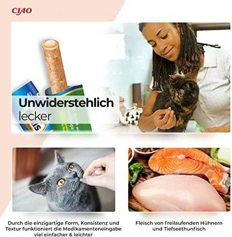 Inaba Churu Cat skanėstas Rolls vištienos tuno šukutės (4 lazdelės) 40g