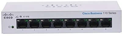 Šakotuvas „Cisco CBS110“ nevaldomas 8 prievadų GE, stalinis kompiuteris, išorinis PS