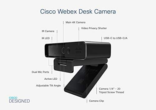 CISCO Webex Desk Interneto kamera, Juoda