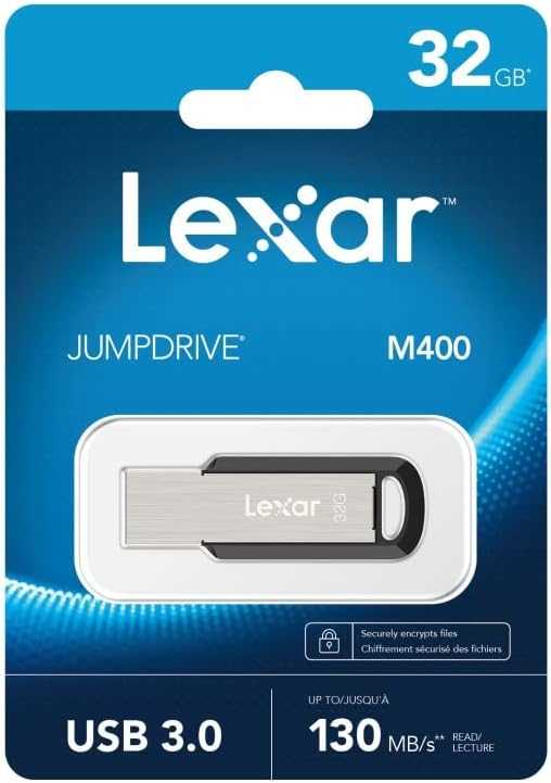 Lexar | USB Flash Drive | JumpDrive V400 | 32 GB | USB 3.0 | Juodas