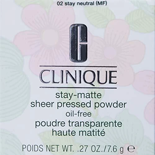 „Clinique Stay Matte Sheer“ presuota pudra, 02 Stay Neutral 7, 6 g