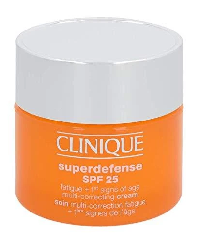 Clinique Superdefense Broad Spectrum SPF 25 Fatigue + First Signs Of Age Multi-correcting Kreminis jauninamasis veido kremas riebiai ir mišriai odai, 50 ml