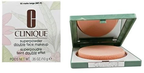 Clinique Superpowder Double Face Powder kompaktinė pudra, atspalvis: 02 Matte rusvai gelsvas, 10 g