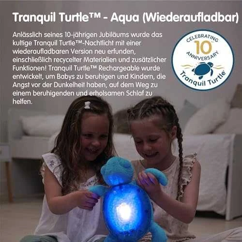 Cloud B migdukas projektorius su garsais Tranquil Turtle, mėlynos spalvos