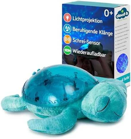 Cloud B migdukas projektorius su garsais Tranquil Turtle, mėlynos spalvos