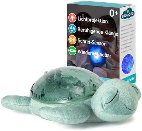 Cloud B migdukas projektorius su garsais Tranquil Turtle, žalios spalvos