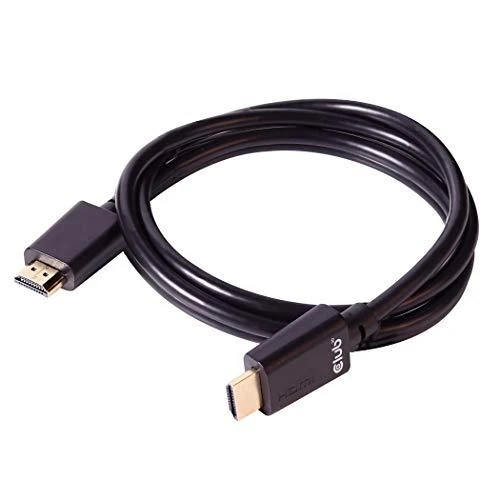 Club 3D Club3D CAC-1373 itin didelės spartos HDMI kabelis 10K 120Hz 48Gbps HDMI 2.1 Vyriškas ir Vyriškas 3 m, padengtas juodu auksu