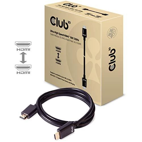 Club 3D HDMI 2.1 laidas su pakuote