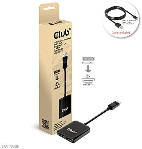 Club 3D MST šakotuvas su pakuote