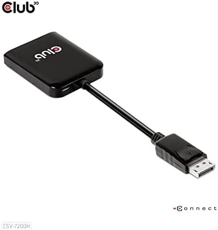 Club 3D Club3D šakotuvas MST (Multi Stream Transport) DisplayPort 1.4 ir 2xHDMI Dual Monitorius 4K60Hz (M/F)