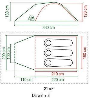 Coleman Darwin 3 Plus dome tent