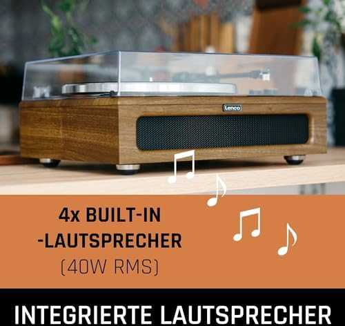 Patefonas Lenco LS-410WA, graikiško riešuto spalvos