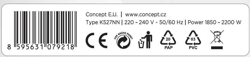 Virdulys Concept RK2391, 1,7 l