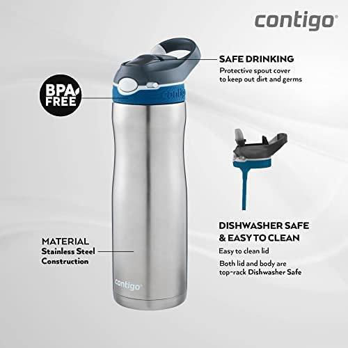 Gertuvė Contigo Buteliukas su ustnikiem Ashland pilka 590 ml