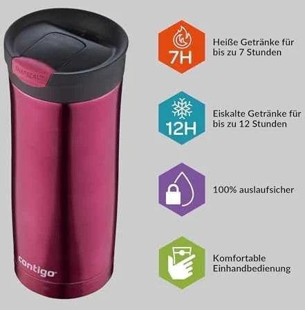 Termopuodelis Contigo Huron Vivacious 2095638, 470 ml
