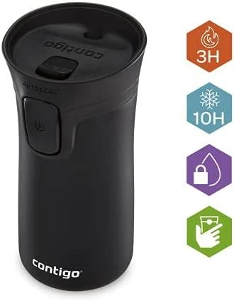 Termopuodelis Contigo Pinnacle Matte Juodas CON2095328, 300 ml