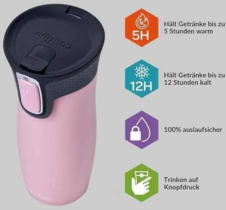 Contigo Termo puodelis Westloop, rožinis, 470 ml