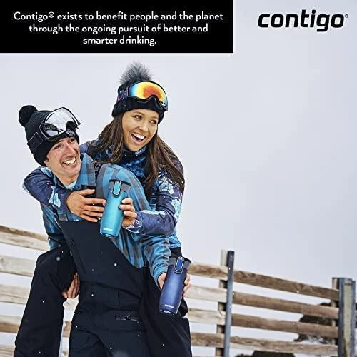 Termo puodelis Contigo West Loop 2.0 470 ml, mėlynas