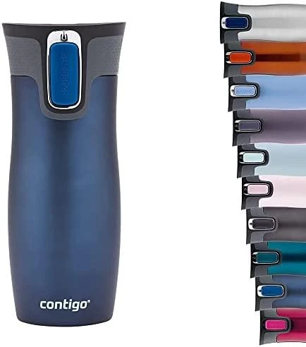 Termo puodelis Contigo West Loop 2.0 470 ml, mėlynas