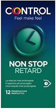 Non Stop Retard Control 12 vnt Nominal Length prezervatyvai 54mm