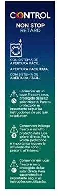Non Stop Retard Control 12 vnt Nominal Length prezervatyvai 54mm