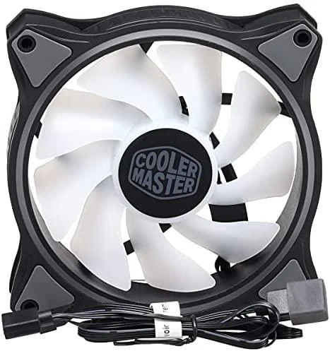 Cooler Master MasterFan MF120 Halo Kompiuterio korpusui Ventiliatorius 12 cm Juoda, Pilka
