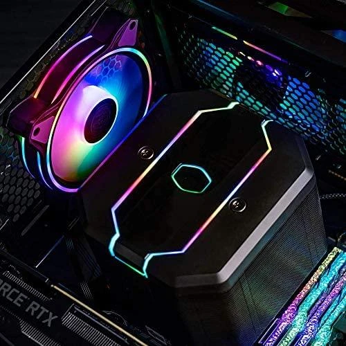 Cooler Master MasterFan MF120 Halo Kompiuterio korpusui Ventiliatorius 12 cm Juoda, Pilka