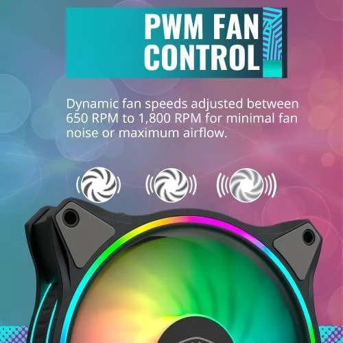 Cooler Master MasterFan MF120 Halo Kompiuterio korpusui Ventiliatorius 12 cm Juoda, Pilka
