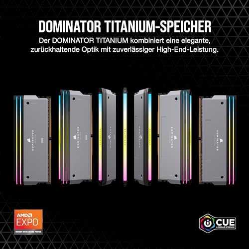 RAM CORSAIR DOMINATOR TITANIUM RGB 64GB 2x32GB DDR5 6000MT / s