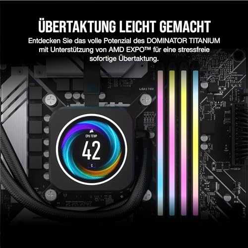 RAM CORSAIR DOMINATOR TITANIUM RGB 64GB 2x32GB DDR5 6000MT / s