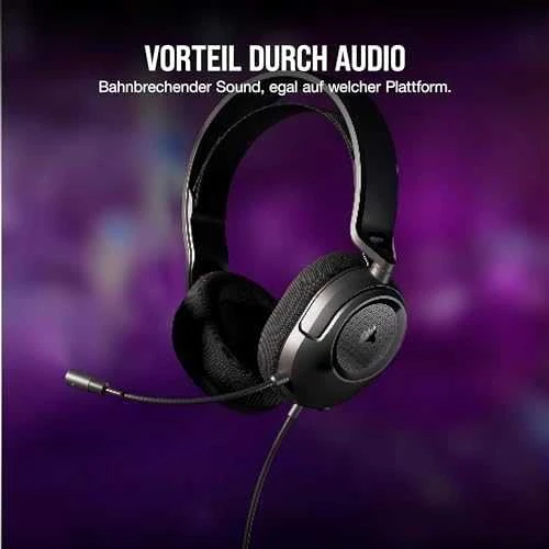 CORSAIR HS35 v2 Multiplatform Ausinės Žaidimams Carbon