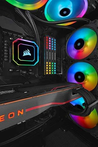 CORSAIR iCUE H115i ELITE CAPELLIX 280 mm radiatorius dvigubas 140 mm ML RGB ventiliatorių programinės įrangos valdymo skystas procesoriaus aušintuvas