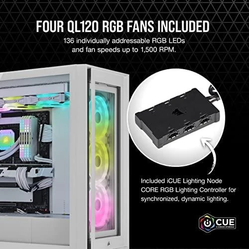 CORSAIR iCUE 5000X RGB QL Edition dėklas