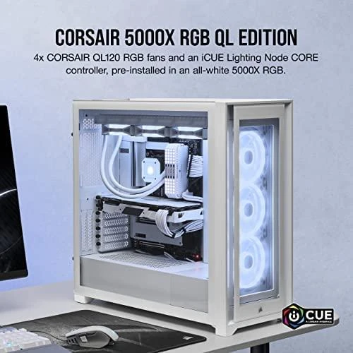 CORSAIR iCUE 5000X RGB QL Edition dėklas