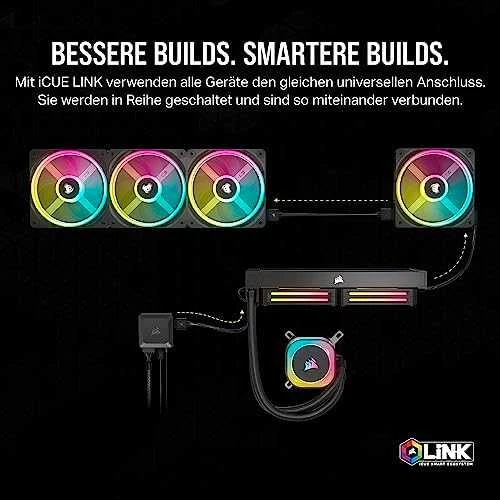 CORSAIR iCUE LINK System Hub automatically detects, synchronizes, and manages all your system cooling and RGB lighting by linking up to 14 devices, significantly reducing cabling complexity.