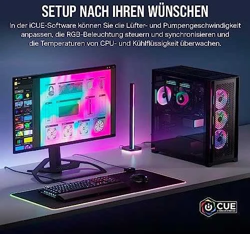 CORSAIR iCUE LINK System Hub automatically detects, synchronizes, and manages all your system cooling and RGB lighting by linking up to 14 devices, significantly reducing cabling complexity.