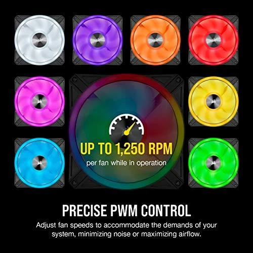 Corsair QL serijos PWM vieno ventiliatoriaus iCUE QL140 RGB
