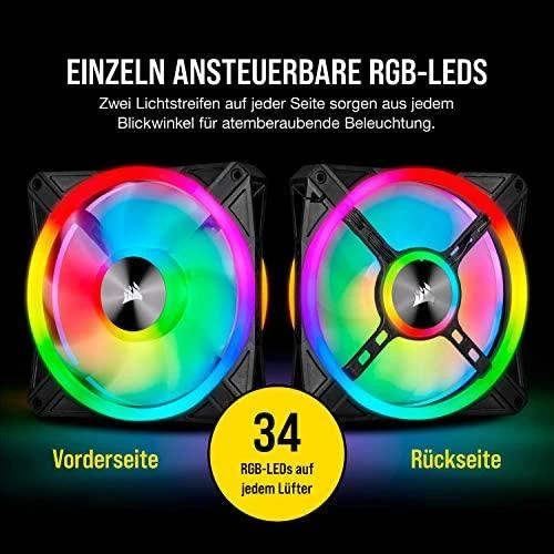 Corsair QL serijos PWM vieno ventiliatoriaus iCUE QL140 RGB
