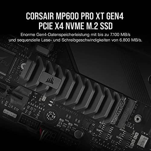 Corsair SSD MP600 PRO XT 1000 GB SSD form factor M.2 2280 SSD sąsaja PCIe Gen 4.0 x4 Rašymo greitis 5800 MB/s Skaitymo greitis 7100 MB/s