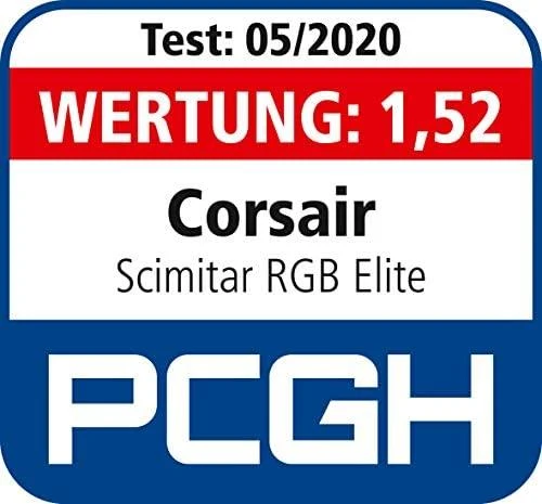 Corsair Scimitar RGB Elite Optinė MOBA/MMO žaidimų pelė, Juoda